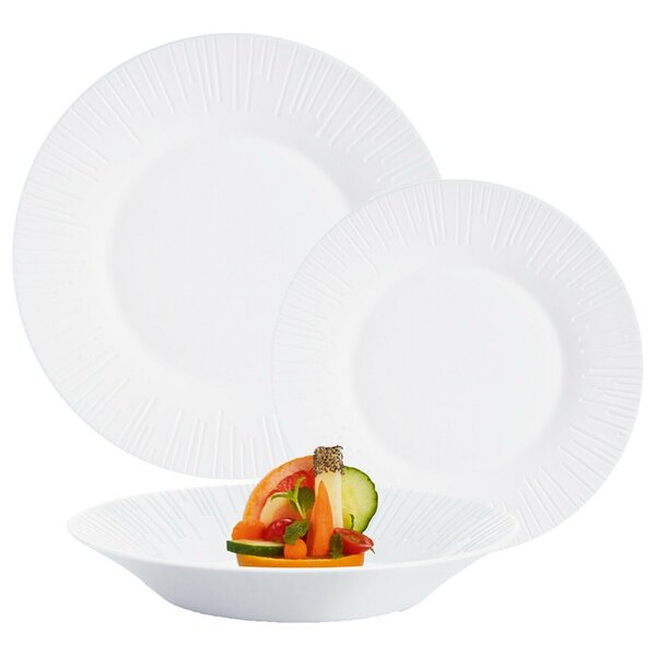 Luminarc Luminis Tempered Glass Dinnerware Set Of 18 Uk 5368